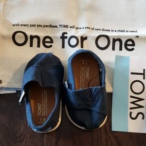 Brand New Navy Blue Tiny Toms